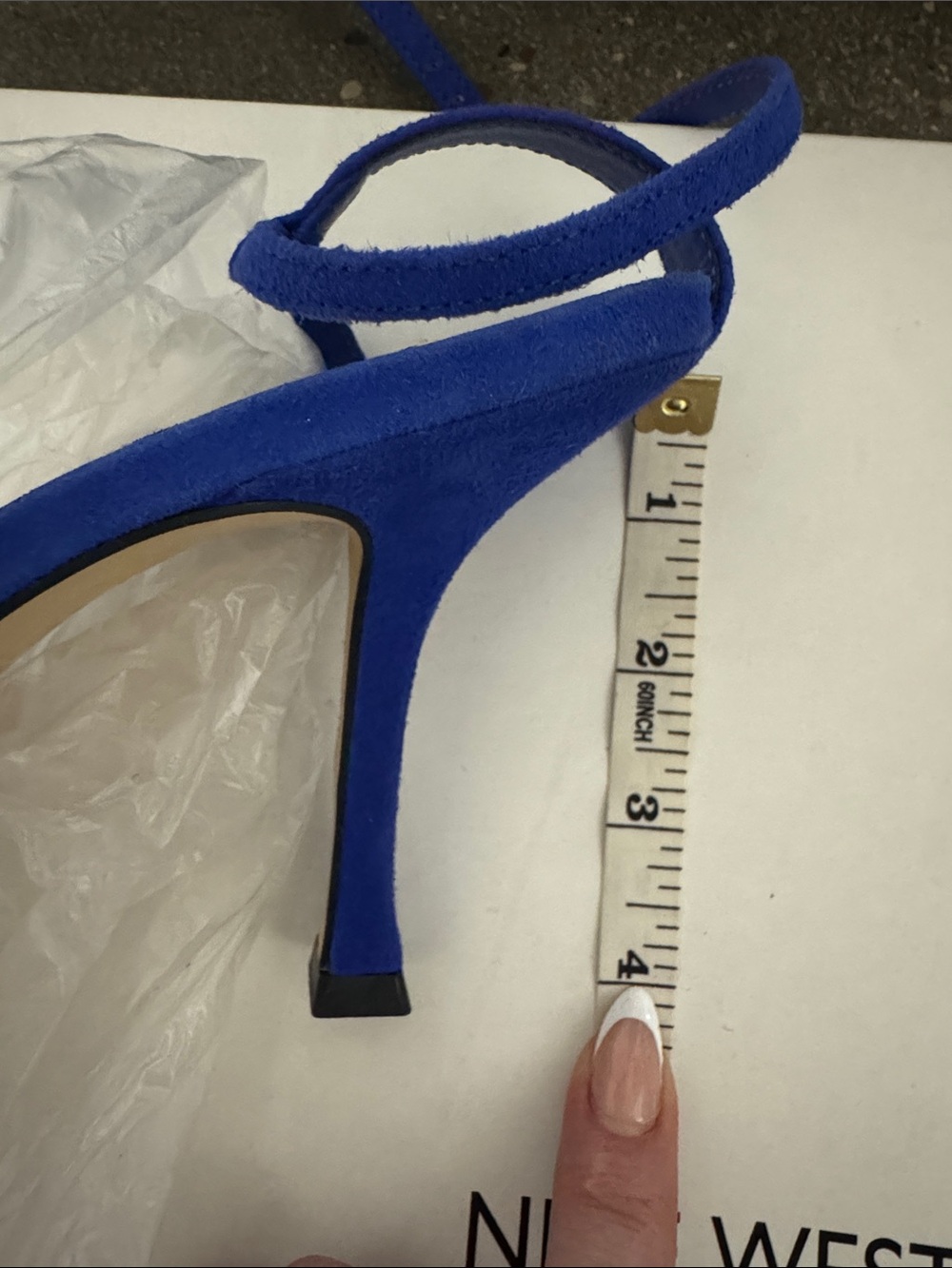 Nine West Yess Heels electric blue size 12 - Picture 13 of 14